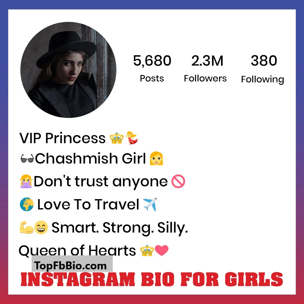 Instagram Bio for Girls