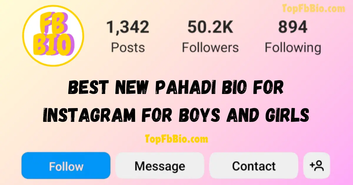 Best Pahadi bio for Instagram