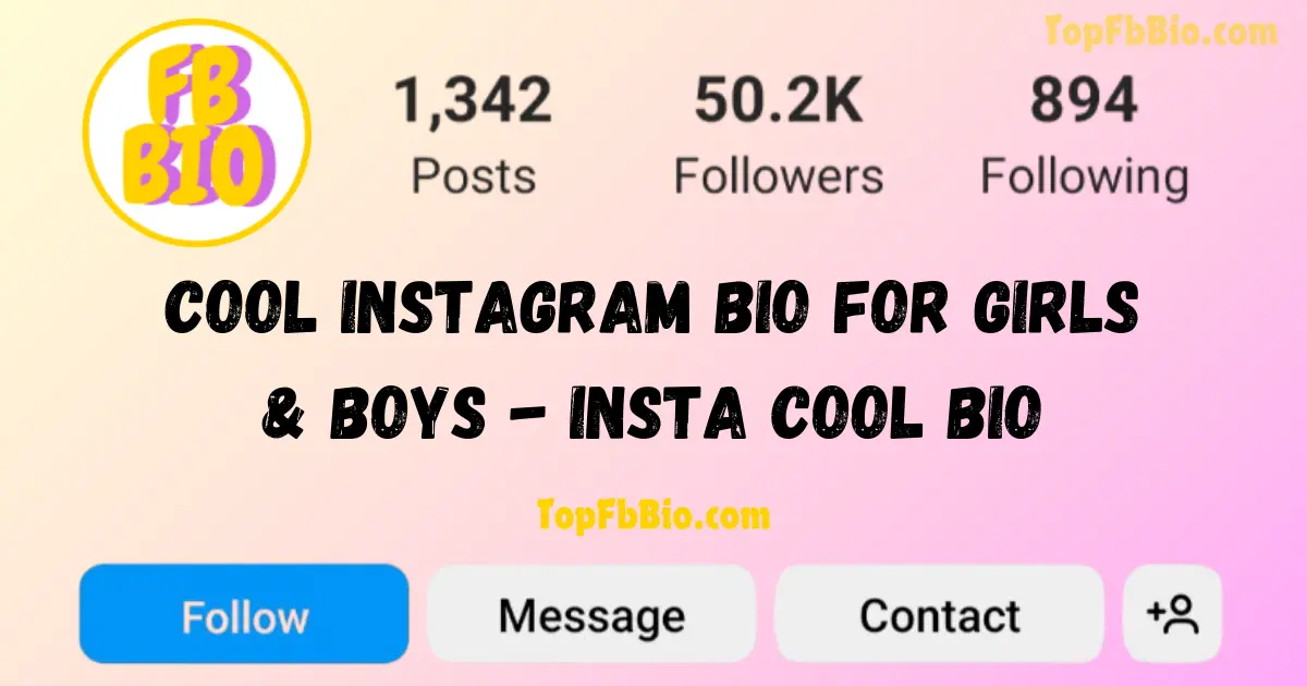 Cool Instagram Bio