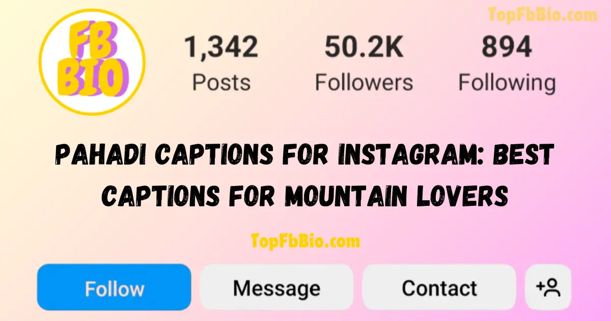 Pahadi Captions for Instagram