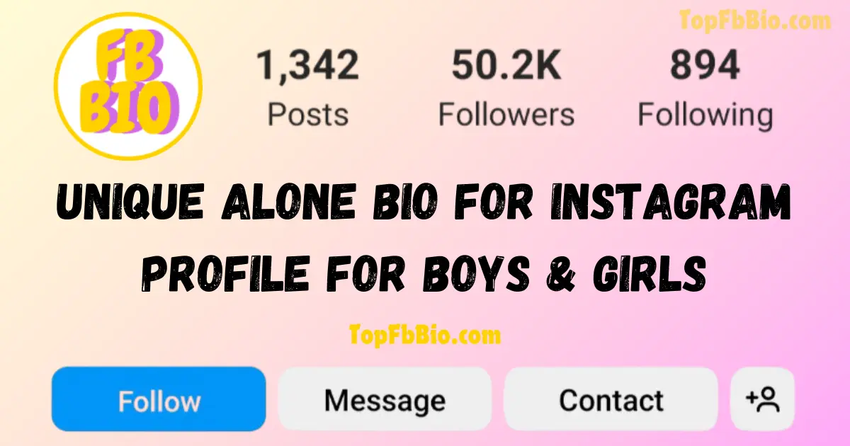 Alone Bio for Instagram