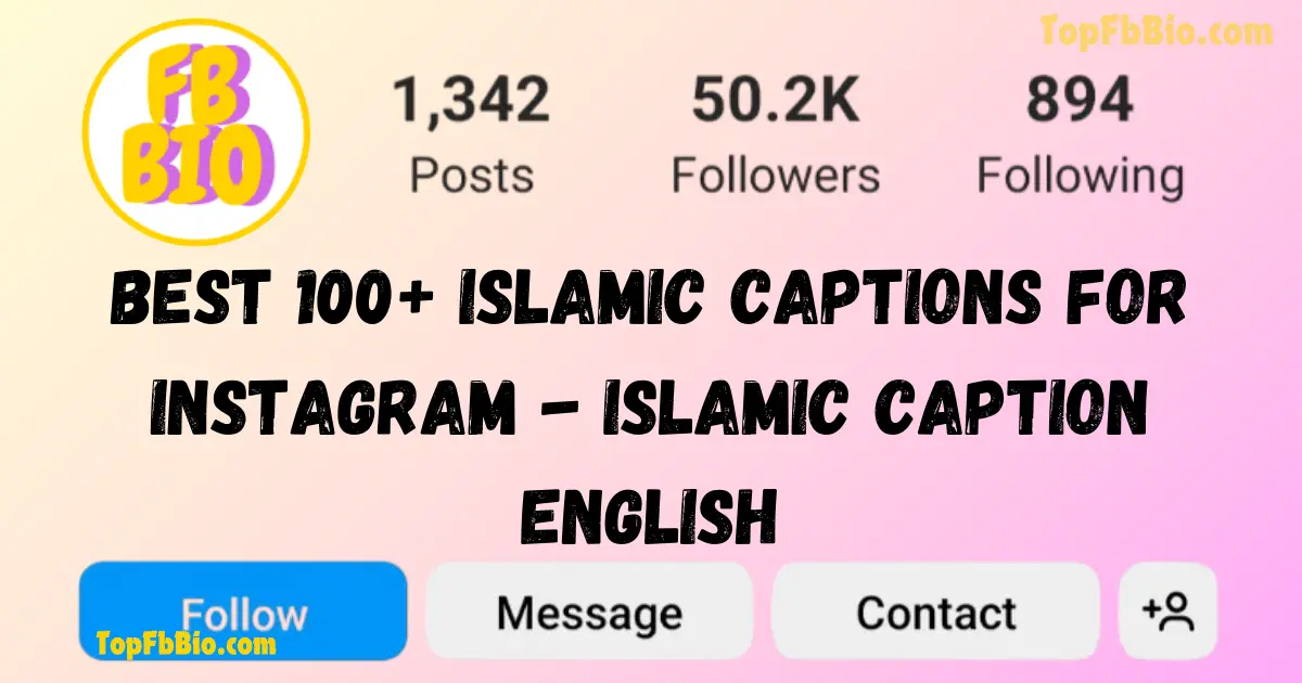 Islamic Captions For Instagram